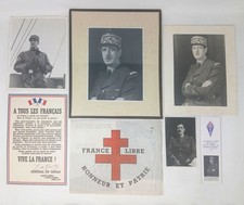 WW2 De Gaulle A Tous Les Francais Leaflet + Free French Photos France Libre 1940 picture