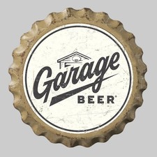 Garage Beer Bottle Cap Metal Sign picture