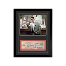 Dean Martin Signed Cancelled Check Framed Display picture