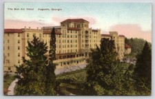 Augusta GA Georgia The Bon Air Hotel Hand Colored Albertype Postcard E40 picture