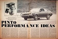 1971 Ford Pinto Performance Ideas - 6-Page Vintage Automobile Article picture