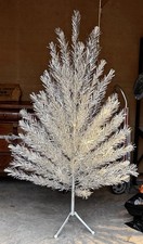 FABULOUS 6 Ft  4” Vintage “ Angel Pine Crystal Aluminum Tree “ 63 Branches 1950s picture