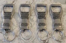 New Sam Adams Keychain Beer Bottle Opener Boston Glass Shaped Metal Lot of 4 picture