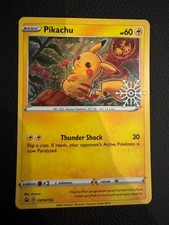 Pikachu SWSH153 Holiday Calendar Snowflake Stamped Promo NM Condition picture