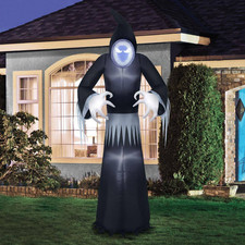 8Ft Infinity Mirror Reaper Halloween Inflatable picture