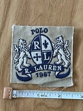 Polo Ralph Lauren embroideries double lion crest classic logo on twill picture