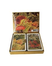ROUSSEAU Playing Cards Tiger Jungle Piatnik Austria. Double Deck Excellent picture