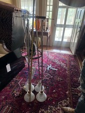 Title: Authentic Vintage Robert Abbey 4-Light Chrome Floor Lamp - Space Age / M picture