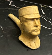 Antique Figural Tobacco Pipe: British General Sir Redvers Buller White Clay picture