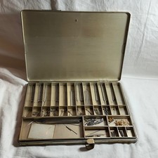 Vintage 1930s Kerr Dental Mfg Co. Metal Instrument Case Detroit MI Pat. 1623793 picture
