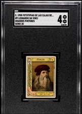 c. 1900 FOTOTIPIAS #9 LEONARDO DA VINCI *HIGHEST GRADE* SGC 4 POP 4 (STOLLWERCK) picture
