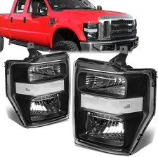 Headlight Assembly Compatible with 2008-2010 Ford F250 F350 F450 F550 Super Duty picture