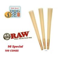 Raw 98 Special Cones W/Filter tips pre rolled 100 CONES Authentic  picture