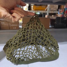 British Army Style Olive Helmet Netting Helmet Scrim Net Elasticated Mesh Cover picture