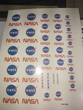 DECALS- NASA MEATBALL   (Waterslide)  Model Rocketry FULL PAGE picture