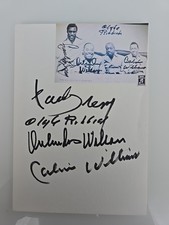 THE GOLDEN GATE QUARTET completely original signed index card A6 picture