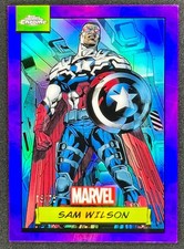 2024 Topps Chrome Marvel Sam Wilson #23 Purple Refractor /75 picture