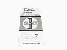 MAY 1975 BOSTON & MAINE B&M MELROSE WAKEFIELD READING PASSENGER PUBLIC TIMET #21 picture