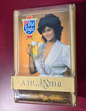 Vintage RARE 1984 Spanish-language Old Style Bar Sign - 
