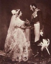 Queen Victoria Prince Albert 1854 Wedding Dress 8x10 Photo Print Royal Family picture
