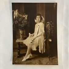 Antique Photo of Young Lady in Bridal Party - 6.75