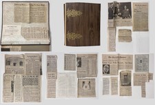 Huge Vintage NC History Scrapbook Album RFK Vietnam 50+ Clippings Lot Observer picture