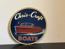 Hi Gloss Chris Craft Motor Boats Vintage  Style Metal Sign picture