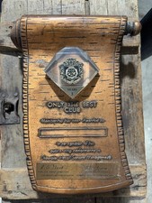 1950s 1960s Chevrolet Dealer Only The Best Club Membership Award Plaque Scroll picture