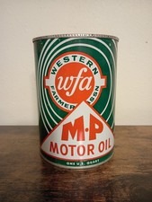 Western Farmer Association Motor Oil Can Rare Vintage picture