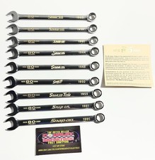 Snap On 80th Anniversary Commemorative 9 Pc Wrench Set 80WRSETX No Case - NOS picture
