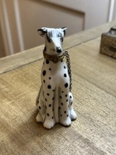 Limoges France Hinged Porcelain Trinket Box Peint a la Main Dalmatian Dog picture