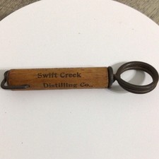 Swift Creek Distilling Corkscrew Wood Covered Louisville KY Antique Advertising picture