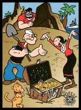 Popeye's Treasure Hunt - 1994 Card Creations Popeye #77 picture
