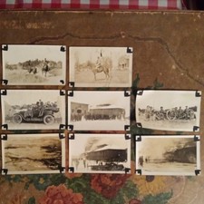 RPPC Fort Ethan Allen Photo Postcards Troops Ariel View Horse Fire Automobile picture