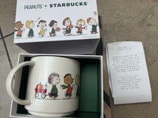 AUTHENTIC Starbucks x Peanuts Snoopy 14 Oz Ceramic Mug 2026 In Hand picture