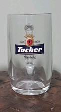 Vintage Tucher Nurnberg German Beer Glass Mug 0.5 Liter picture