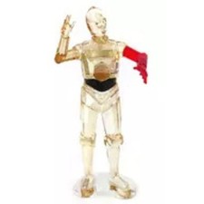 Swarovski Star Wars C-3PO Red Arm Figurine 5290214 With Box Disney Official Rare picture
