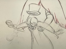 Peter Pan John Production Drawing Walt Disney Cel Original picture