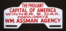 Winner South Dakota / Pheasant Capital of America / Assman Agency License Topper picture