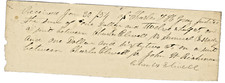 1857 Legal Receipt Charles Elwell vs Samuel Cassady & John W Richman Handwritten picture