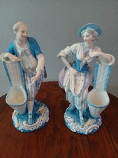 Original matching pair of Charles Levy, antique figurines, c1876, 10 3/4
