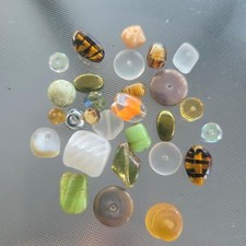 28pc lot of Vintage Czech German Glass Beads | Mix of Styles Colors  DIY Jewelry picture