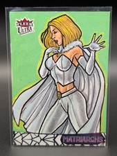 2024 Fleer Ultra Marvel Matriarchs EMMA FROST Sketch by Roberto Ariel Mamani 1/1 picture