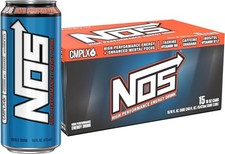 Pack of 15, NOS Original: High Performance Energy Drink. 16 Fl oz picture