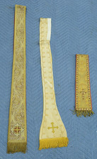 + 2 Older Traditional Stoles With Maniple + Used + (#V628) Vestment Co. picture
