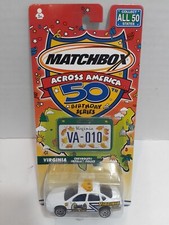 Matchbox Across America Virginia Chevy Impala Police Car 50th Birthday Series B1 picture