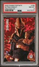 2020 Panini Fortnite Ultima Knight Cracked Ice #186 PSA 8 Series 2 USA Rare picture