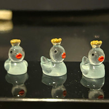 MINIs brand 10 Small Miniature Glossy Crystal Duck 3 Rare Mushroom Limited EDT. picture