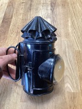 Antique Vintage 1800s Bullseye Police Lantern Light Bicycle Hand held picture