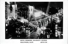 Hollywood CA California Movie Premiere, Grauman's Chinese RPPC Postcard Copy picture